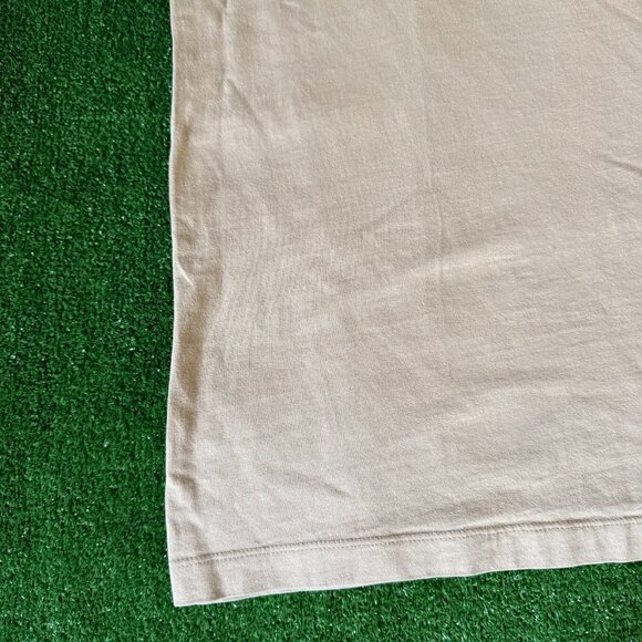 Zara Classic Fit Solid Beige Short Sleeve Crewneck Essential Tee T-Shirt Size S - Picture 4 of 13